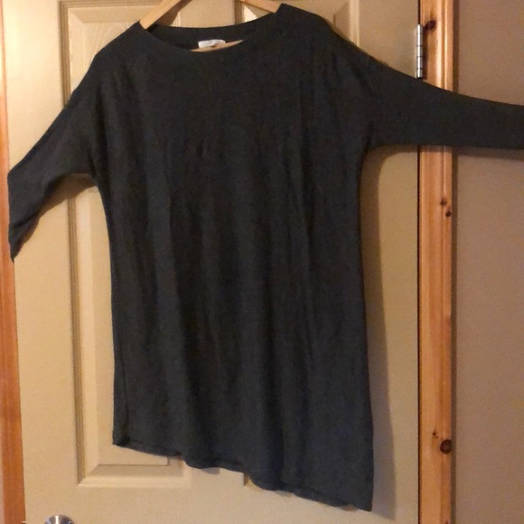 RW&Co Asymmetric Grey Sweater/Tunic - Picture 3 of 3